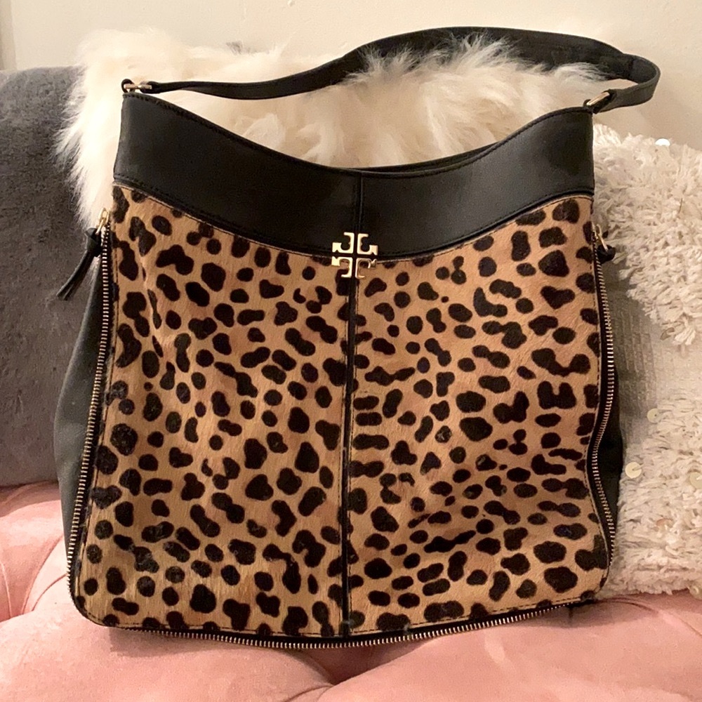 Tory Burch Leopard Hobo Bag